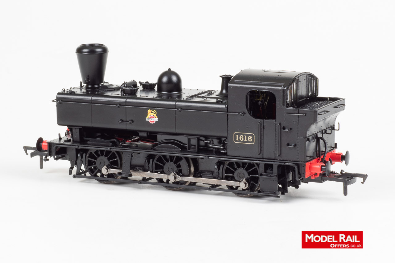 KMR-307A Rapido Class 16XX Steam Locomotive number 1616 in BR Black with early emblem and Busby chimney - pristine finish
